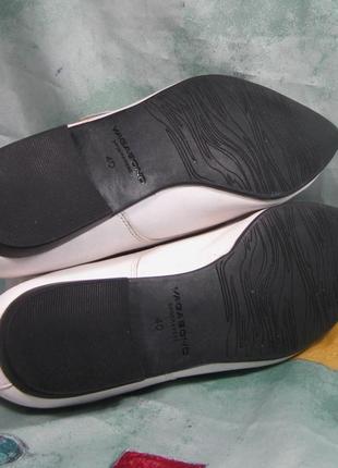 Vagabond shoemakers женские туфли тапочки лоферы дерби белые кожаные размер 407 фото