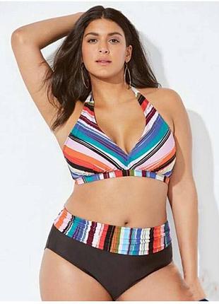 L xl 2xl sw1194 раздельный купальник большие размеры