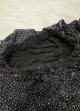Черное летнее платье без бретелей3 фото