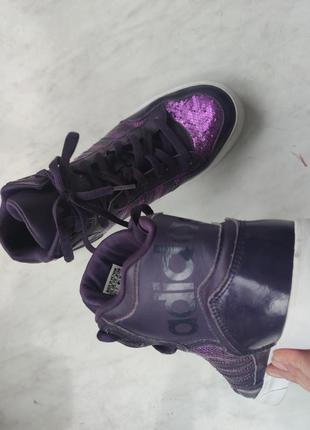 Кеды фиолетовые adidas3 фото