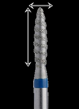 Фреза насадка алмазна торнадо для манікюру ysun 263.524.023t апаратний манікюр, фрезер для манікюру