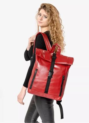 Жіночий рюкзак sambag rolltop one червоний