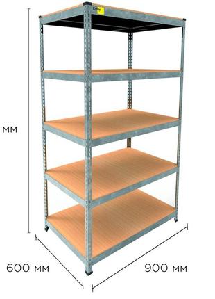 Металлический стеллаж mrl-1800 ( 900x600) оцинкованный