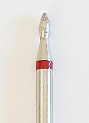 Насадка (фреза) алмазная почка торнадо  мелкий абразив 2,3мм 104.257.514.023t (красное)