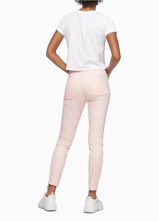 Женские джинсы calvin klein (ck pink twill high rise 5-pocket ankle jeans) c америки 30(s)3 фото