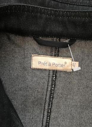 Идеальная джинсовая куртка,пиджак,в составе шерсть pret-a-porter!!5 фото