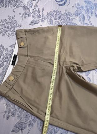 Штаны брюки бежевые стильные женские5 фото