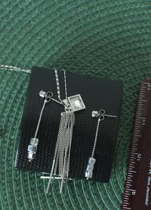 Комплект підвіска+сережки