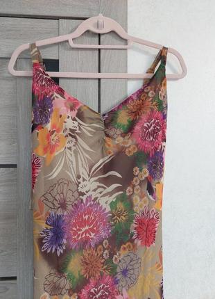 Шикарне плаття 🔹батал 🌸без рукава, в квітковий принт joanna hope (розмір 16-20)6 фото