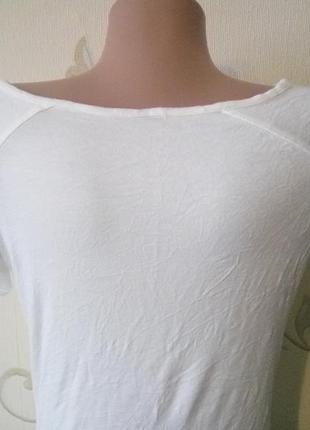 Amisu шикарная футболка майка туника блузка . красивые детали . вискоза .2 фото