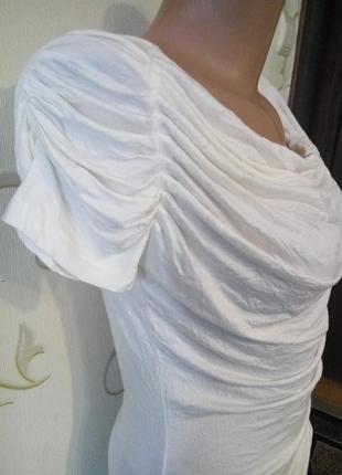 Amisu шикарная футболка майка туника блузка . красивые детали . вискоза .3 фото