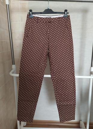 Брюки коттоновые зауженные h&m