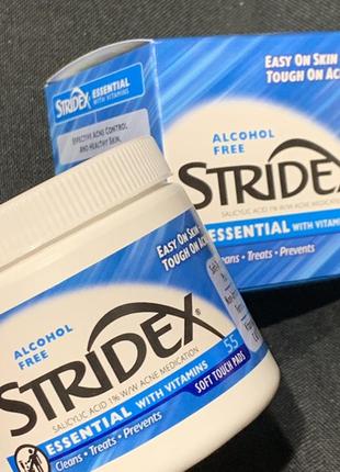 Очищающие диски против акне stridex single-step acne control essential with vitamins salicylic aci1 фото