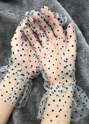 Оригінальні прозорі перчатки для фотосесії