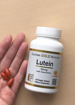 Gold c 1000 мг от california gold nutrition лютеин с зеаксантином 20 мг 120 вегетарианских капсул