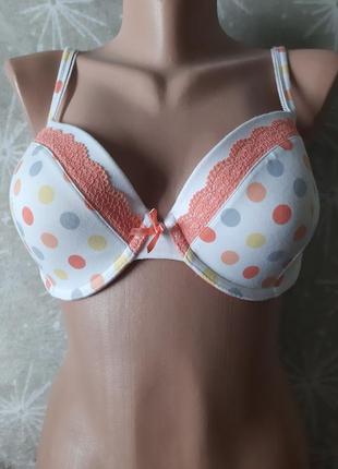 Хлопковый бюстик на поролоне и косточках. mark's spencer