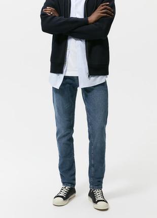 Джинсы синие slim fit zara