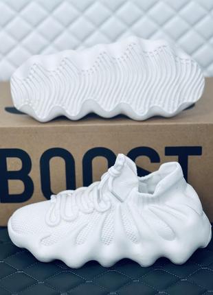 Кросівки унісекс adidas yeezy 450 white кроссовки женские мужские адидас изи буст 45010 фото