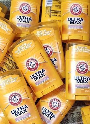 Arm &amp; hammer ultramax твердый дезодорант-антиперспирант со свежим ароматом 28 г