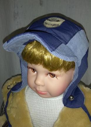 Шапочка болоневая на подкладке