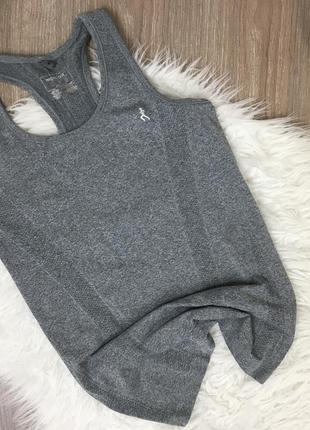 Сіра спортивна майка топ ля спорту жіночий розмір с м