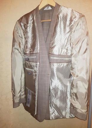 Barutti піджак/блейзер у стилі burberry зі суміші льону вовни та шовку4 фото