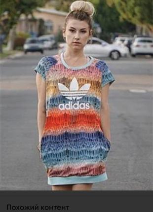 Adidas. женское спортивное платье, туника, удлинённый  джемпер с карманами. adidas.