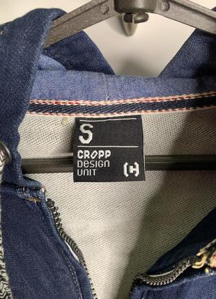 Джинсова кофта на замку cropp5 фото