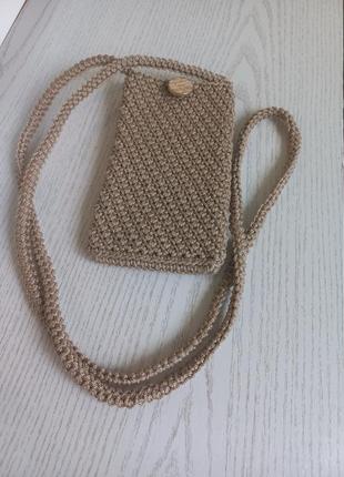 Handmade сумочка для телефону1 фото