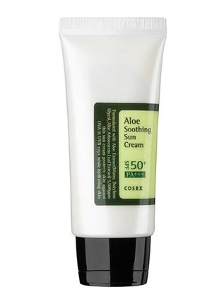 Солнцезащитный крем с алое cosrx aloe soothing sun cream spf50+ pa+++ 50 ml