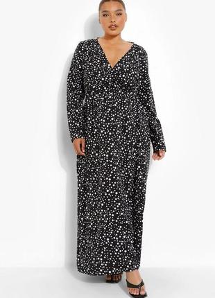 Платье макси в горох 3