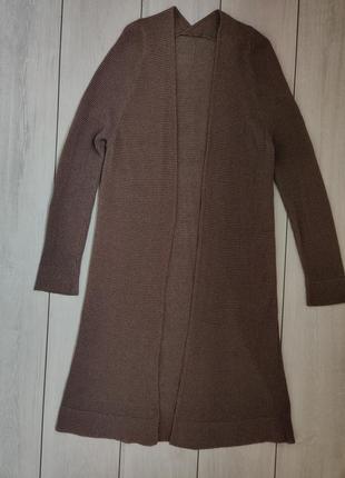 Длинный тонкий кардиган идет на размер s-м серый коричневый