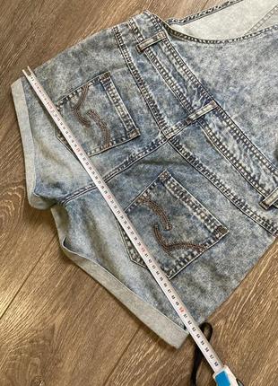 Denim co 8 блакитний джинсовий комбінезон шортами6 фото