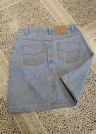 Женская джинсовая юбка мини3 фото