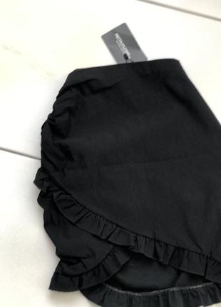Юбка юбка мини асимметричная эластичная4 фото