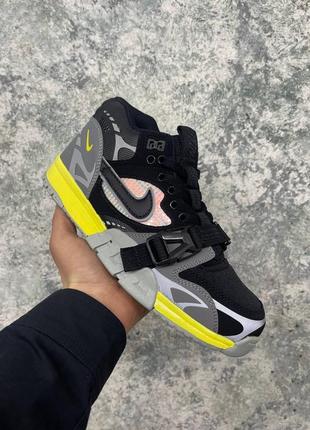 Кроссовки nike apoyo air force 1 pixel wmns white black yellow