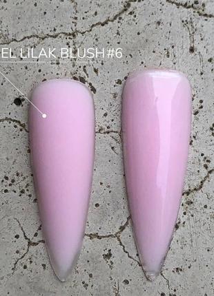 Гель для нарощування crooz lilak blush gel №6 (15 мл)