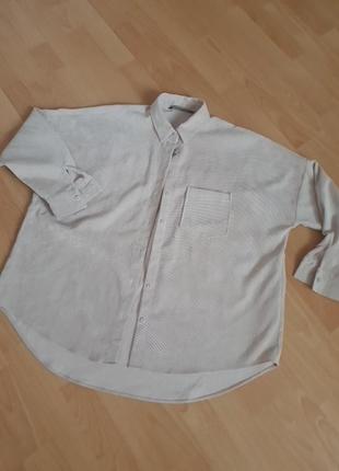 Сорочка вельветова  нюдова