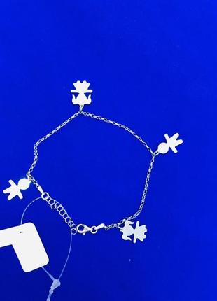 Италия серебряный браслет мальчик девочка серебро 925 проба