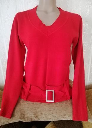 Шикарний кашеміровий реглан р.50/52  італія .