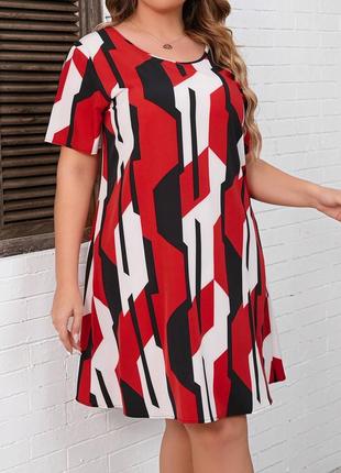 Платье с геометрический принт shein 2xl