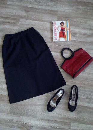 Чорна спідниця з високою посадкою з кишенями 38/12 brandtex