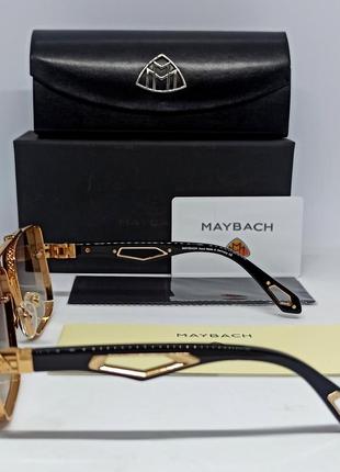 Maybach чоловічі сонцезахисні окуляри синє фіолетовий градієнт в золотому металі4 фото
