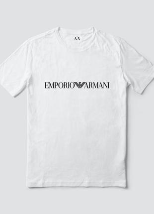 Жіноча оверсайз oversize футболка armani біла армані6 фото