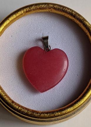 Кулон из натурального камня турмалин в форме сердечка - оригинальный подарок девушке9 фото