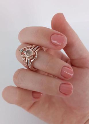 Оригинальный подарок девушке кольцо с кристаллом "i love you" на 100 языках медзолото в подарочной коробочке4 фото