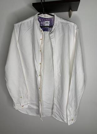 Белая рубашка zara