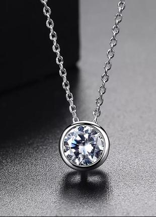 Изысканный набор "алмазные мини диски серьги и колье серебро" - солидный подарок девушке в коробочке7 фото