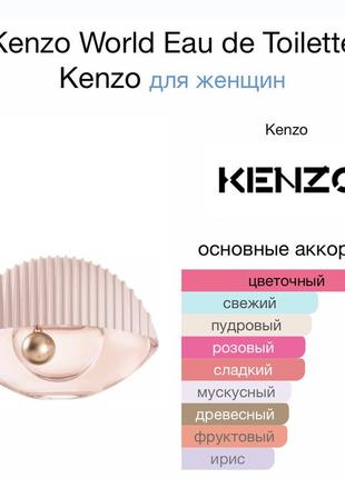 Парфюм kenzo world odt 75ml.4 фото