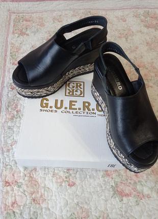 Босоножки бренда g.u.e.r.o 100% натуральная кожа